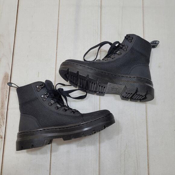 Dr Martens combs black nylon combat boots military - Picture 4 of 8